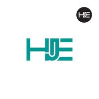 hje logo lettre monogramme conception vecteur