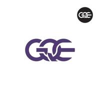 gqe logo lettre monogramme conception vecteur