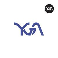 yga logo lettre monogramme conception vecteur