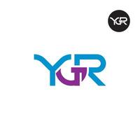 ygr logo lettre monogramme conception vecteur