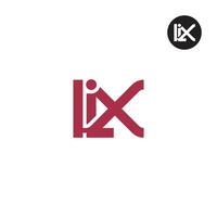 lix logo lettre monogramme conception vecteur