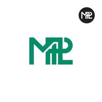 lettre mpl monogramme logo conception vecteur