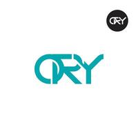 lettre ory monogramme logo conception vecteur