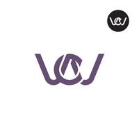 VCV logo lettre monogramme conception vecteur