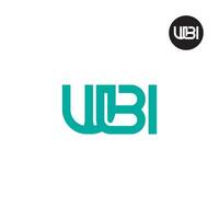 wbi logo lettre monogramme conception vecteur