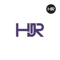 hjr logo lettre monogramme conception vecteur