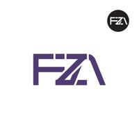 fza logo lettre monogramme conception vecteur