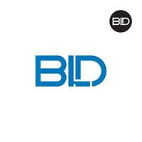 lettre bld monogramme logo conception vecteur