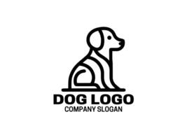 modèle de conception de logo de chien vecteur