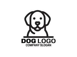 modèle de conception de logo de chien vecteur