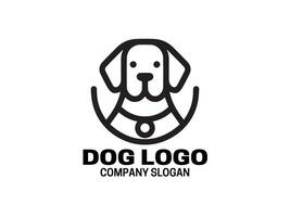 modèle de conception de logo de chien vecteur