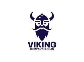 viking tête logo conception modèle vecteur