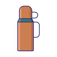 illustration de thermos vecteur