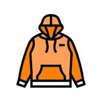 sweats à capuche Vêtements Couleur icône illustration vecteur