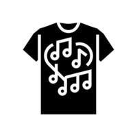 bande T-shirt glyphe icône illustration vecteur