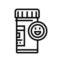 antidépresseurs médicaments pharmacie ligne icône illustration vecteur