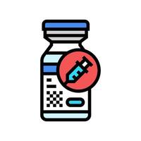 vaccins médicaments pharmacie Couleur icône illustration vecteur