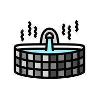 baignade sauna Couleur icône illustration vecteur