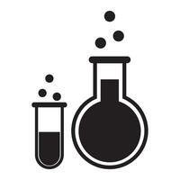 chimie laboratoire icône illustration conception vecteur