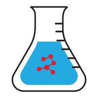 chimie laboratoire icône illustration conception vecteur