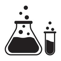 chimie laboratoire icône illustration conception vecteur