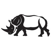 rhinocéros icône illustration conception modèle vecteur