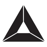 Triangle icône illustration conception modèle vecteur