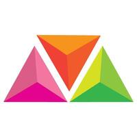 pyramide Triangle icône illustration conception vecteur