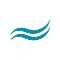 l'eau vague logo, plage vagues, mer, conception vecteur