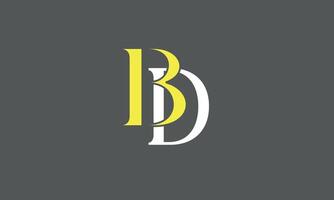 initiale bd logo conception illustration de bd lettre vecteur