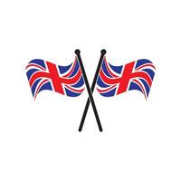 Angleterre drapeau icône illustration conception vecteur
