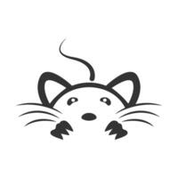 les rats logo icône conception vecteur