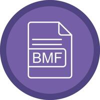 bmf fichier format ligne multi cercle icône vecteur