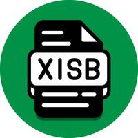 xlsb fichier type base de données icône. document des dossiers et format extension symbole Icônes. avec une vert Contexte vecteur