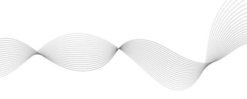 abstrait moderne Contexte avec gris ondulé lignes et particules. eps10 vecteur