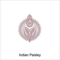 paisley sans couture asiatique noir et blanc paisley conception vecteur