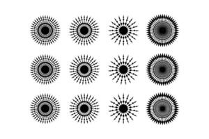 abstrait scintillait forme symbole signe pictogramme symbole visuel illustration ensemble vecteur