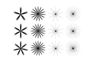 abstrait scintillait forme symbole signe pictogramme symbole visuel illustration ensemble vecteur