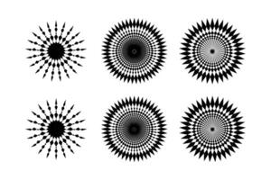 abstrait scintillait forme symbole signe pictogramme symbole visuel illustration ensemble vecteur