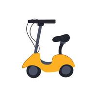 Jeune électrique scooter dessin animé illustration vecteur