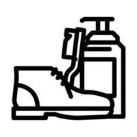 suède nettoyage ligne icône illustration vecteur