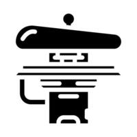 pressage sec nettoyage glyphe icône illustration vecteur