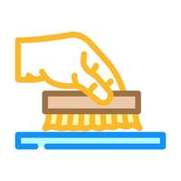 textile nettoyage sec nettoyage Couleur icône illustration vecteur