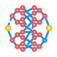 algorithme quantum La technologie Couleur icône illustration vecteur