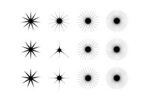 abstrait scintillait forme symbole signe pictogramme symbole visuel illustration ensemble vecteur