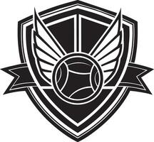 des sports logo. noir et blanc illustration. vecteur