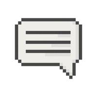 Icônes dans pixel art style, rétro style Icônes, carrés. message icône, SMS vecteur