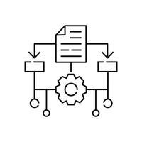 machine apprentissage, ml, illustration icône conception vecteur