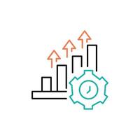 renforcée productivité icône conception vecteur