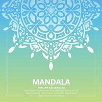 concept de bannière de modèle de mandala coloré vecteur